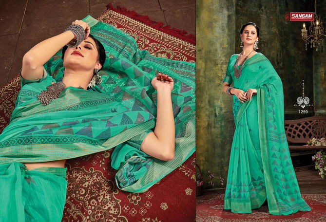 Graceful Nx By Sangam Printed Cotton Sarees Wholesale Shop In Surat
